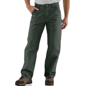 Carhartt Loose Fit Washed Duck Utility Work Pants Moss Green Men’s Size 36 x 30